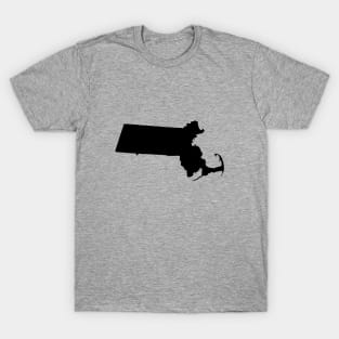 Massachusetts Black T-Shirt